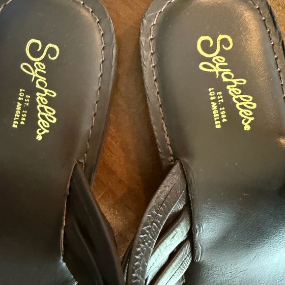 NWOT Seychelles from J.Jill Dark Espresso Brown Strappy Sandals SZ 9 - Picture 3 of 7